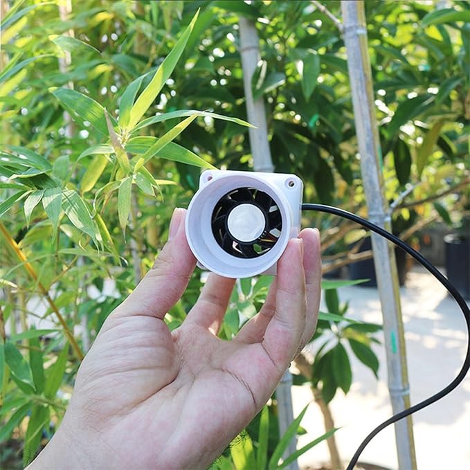 2 Inch Inline Duct Ventilation Fan HVAC Vent Blower 22 Cfm Quiet Ventilation Booster for Hydroponics Grow Tent Pet Room (Color : White, Size : NO Adjustable Speed)