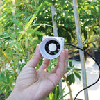 2“ Inline Duct Fan 12V 22 Cfm HVAC Quiet Exhaust Blower Small Ventilation Fan for Grow Tent Basements, Kitchens, Attics (Color : White, Size : Adjustable Speed)