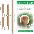 Moss Pole, 4Pack 21 Inch Plant Support Stakes for Indoor Plants, Monstera Plant Support Stakes, 69 Inch Tall Coir Plant Pole Sticks for Potted Plants, Pothos, Philodendron, Climbing Plants Accessories