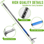 50” Weed Puller Tool for Crabgrass, Dandelion etc,Stand Up Weeder with Easy-Eject Mechanism, Steel Handle, Steel Claw,Garden Weed Remover Tool Without Bending, Pulling,Kneeling.
