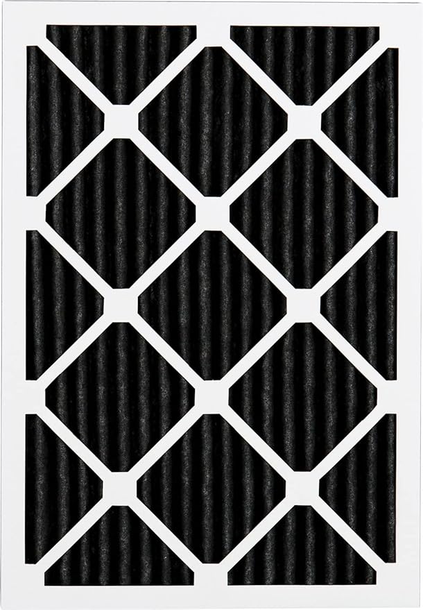 Nordic Pure 16x20x1 (Actual Size: 15 1/2 x 19 1/2 x 3/4) Pure Carbon Pleated Odor Reduction Furnace Air Filters 12 Pack