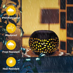 Solar Lanterns Waterproof Outdoor - 2 Pack Hollow Out Retro Metal Solar Lights, Unique Gardening Gifts for Women Mom, Outside Garden Yard Porch Lawn Indoor Tabletop Decorations