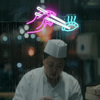 Dumplings Neon Sign Chinese Restaurant Led Neon Lights for Wall Decor Light Up Signs for Japanese Restaurant Dumpling Shop House kitchen Club Cooking Classroom Dinning Room Birthday Party Decorations Gifts