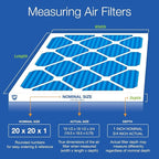Nordic Pure 20x20x1 (Actual Size: 19 1/2 x 19 1/2 x 3/4) Pleated MERV 7 Air Filters 24 Pack
