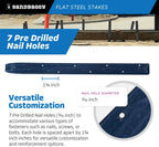 Sandbaggy Flat Steel Stakes for Concrete Forms with Nail Holes - 1.5" Wide - Painted - Removable, Reusable, V Point End - Construction Grade Stakes (10, 18 inch)