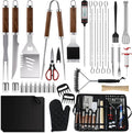137PCS BBQ Grill Accessories Set – Stainless Steel Grill Tools for Outdoor Grill with Carrying Case, Heatproof Handles & BBQ Utensils for Camping, Backyard & Gifts