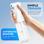 3 Pack Continuous Spray Bottle for Hair, 6.8 OZ Ultra Fine Mister Sprayer