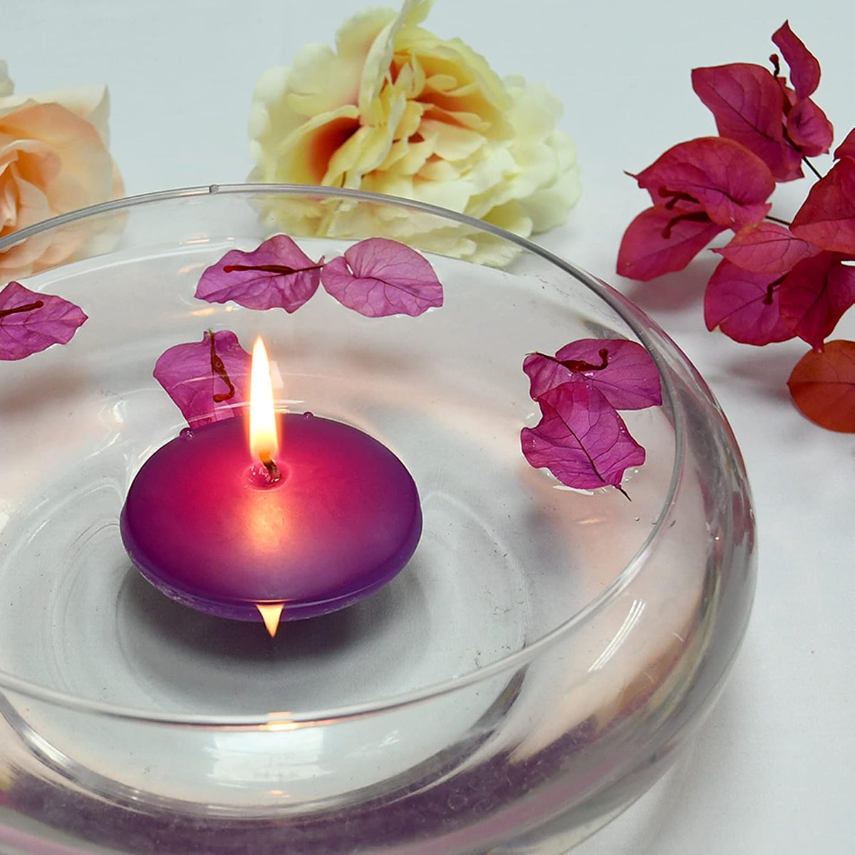3 Inch Purple Floating Candles