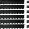 Steel Garden Edging with Top Bending Protection Metal Lanscape Edging Steel Lawn Edging 40 inch Strips, 6 inch Depth 90 Degree Bend for Garden,Lawn,Backyard, 6 Pack (6 inch-90 Degree Bend, Black)