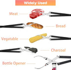Skyflame Extra Long 20-inch Stainless Steel BBQ Grilling Tong, Barbecue Accessory - Grill Tools for Gas and Charcoal Grills, Kitchen, Baking