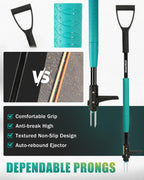 Breeze Touch 39" Weed Pulling Tool, 3-Claw Detachable Weed Puller Tool with Long Handle, Heavy Duty Stand Up Weeder Weeding Tool for Lawn, Yard, Garden, Crabgrass, Dandelion Picker, Weed Remover
