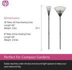Yard Butler World’s Greatest Rakes | Heavy Duty All Steel Rake with Ergonomic Garden Claw, Free-Floating Tines & Long Metal Handle – Lawn, Yard, Bed, Landscape for Leaves, Grass & Debris,, Bundle Pack
