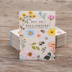 Bentley Seed Co. | Help Pollinators Kraft Bee! | 25 Non-GMO, Non-Coated Pollinator Wildflower Seed Packets | Flower Seeds Fro Planting | Garden Seed to Grow Live Plants | A Beautiful Gift