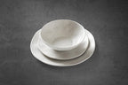 Oneida 895951 Terrazzo Melamine Cream 12 Piece Dinnerware Set, Lightweight Melamine Material