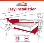 EPAuto CP854 (CF11854) Cabin Air Filter includes Activated Carbon Replacement for Nissan Rogue (2014-2020), Rogue Sport (2017-2022), Qashqai (2017-2023), X-Trail (2015-2025)