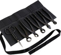 Wazakura Made in Japan 6PCS Bonsai Professional Tool Kit with Roll Bag: Yasugi Steel Twig Scissor, Concave Branch Cutter, Knob Cutter, Jin Plier, Wire Cutter, Root Cutter. Bonsai Tool Set with Case