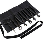 Wazakura Made in Japan 6PCS Bonsai Professional Tool Kit with Roll Bag: Yasugi Steel Twig Scissor, Concave Branch Cutter, Knob Cutter, Jin Plier, Wire Cutter, Root Cutter. Bonsai Tool Set with Case