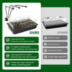 SOLIGT 60 Cell Seed Starter Tray Kit with Grow Light and Heat Mat