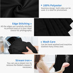 HEMMOTOP Black Backdrop Background, 6x9 ft Polyester Fabric Chromakey Black Screen Backdrops Collapsible for Photoshoot, Birthday Party, Wedding, Photography (Backdrop only)