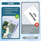 100ct Magnetic Card Holders, Magnetic 35pt One Touch Card Holders, U-V Protection Hard Plastic Display Case for Trading, Sports, Baseball, Football, Game Cards