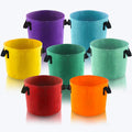 10 Gallon Grow Bags, 7 Pack Colorful Fabric Plant Pots with Handles for Garden and Outdoor Planting