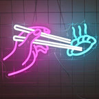 Dumplings Neon Sign Chinese Restaurant Led Neon Lights for Wall Decor Light Up Signs for Japanese Restaurant Dumpling Shop House kitchen Club Cooking Classroom Dinning Room Birthday Party Decorations Gifts