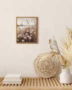 InSimSea Framed Wall Art for Living Room Landscape Canvas Wall Decor Meadow with Flowers Vintage Paintings Classical Wildflower Field Scene Boho Floral Pictures Decor Gifts for Bathroom Bedroom 8x10in