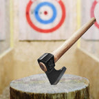 Throwing Axe Set, 3 Pack 18.9" Throwing Axes and Tomahawks with 1065 High Carbon Steel & Hickory Wooden Handle, Perfect for Axe Throwiing Game, Competition and Recreation, Gift for Men