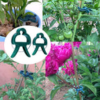 7Queen 80PCS Garden Plant Supports Clips, 2 Sizes Adjusting Reusable Plant Clips for Supporting Stems of Flower Vine Vegetables Tomatoes Climbing