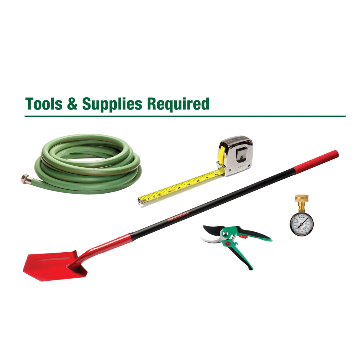 Rain Bird 32HE In-Ground Pro Rotor Pop-up Sprinkler System Kit with Click-N-Go Garden Hose Connection