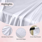 40x10ft Backdrop Curtains for Parties, 8 Panels 5x10ft Photography Backdrop Curtain with Rod Pocket,Backdrop Polyester Background Drapes,Wedding Backdrop Drapes for Birthday Baby Shower Home Decor