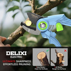 Small Garden Scissors for Gardening, Lightweight Hand Pruning Shears for Women, Sharp Stainless Steel Blade Mini Garden Clippers for Plants, Flowers [Ergonomic Soft Grip][Safety Lock]