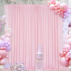 Pink Sequin Backdrop Curtain 8ft x 8ft Baby Shower Backdrop Drapes for Princess Girls Birthday Party Background Decoration