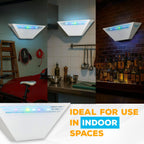 Gardner WS-85 Indoor Fly Trap with Proprietary LED, Decorative Wall Sconce Fly Light -40,000 Hour Rated Bulb, No Zap and Smell, Built to Last for Restaurants and Cafes, Made in USA for Commercial Use