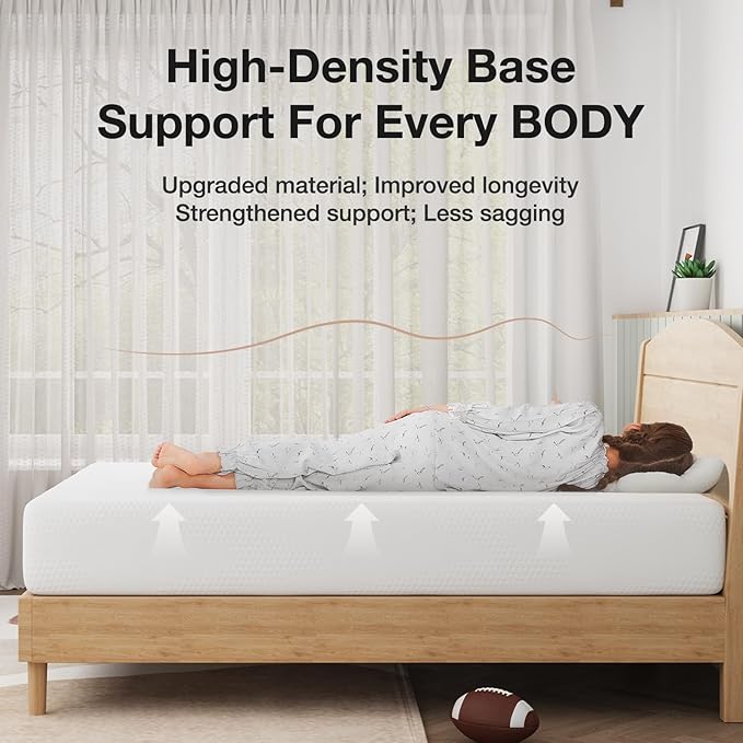 Novilla Full Size Mattress, 8 Inch Full Size Mattress in a Box, Gel Memory Foam Mattresses with Comfort Foam for Cooling Night Sleep, Pressure Relief, CertiPUR-US Certified