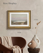 VIYYIEA Gold Framed Wall Art Canvas Print Home Decor Classical Coastal Scenery Bathroom Pictures Wall Decorations Farmhouse Wall art Room Decor Kitchen Office Bathroom Art Prints Wall Decor 11x14in