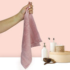 Chakir Turkish Linens 100% Cotton Premium Turkish Towels for Bathroom | 13'' x 13'' (6-Piece Washcloth, Pink)
