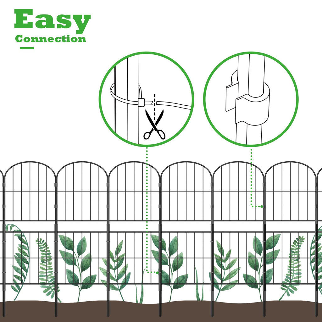 Decorative Garden Fence Fencing 36in (H) x 10ft (L) Animal Barrier for Dog
