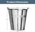 Grease Bucket for Pellet Grill Smokers – Heavy Duty Galvanized Steel Drip Catcher, Rust-Proof 5.6" Diameter, Easy Clean BBQ Accessory