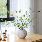 mizii 5pcs Artificial Greenery Stems 38in Realistic Faux Ficus Branches Long Stem with Green Leaves Fake Plants Eucalyptus Stems Greenery Decoration for Vase Table Room Home Indoor Decor (Green)
