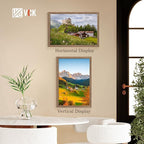 VCK 20x30 Poster Frame Set of 4 - Walnut, Gallery-Quality Wood Picture Frames, 1.1-Inch Wide Border, Polished Plexiglass, Vertical or Horizontal Wall Display for Photo/Art/Prints, Walnut