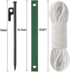 Heavy Duty Tree Stake Kits Steel Tree Stakes and Supports for Young Trees Against Bad Weather Leaning Tree Anchor Straightening Kit