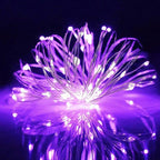 16 Pack 30 Led Fairy Lights Battery Operated String Lights 10 Feet Waterproof Twinkle Lights Mason Jar Purple