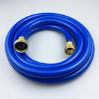 PVC Garden Hose 1/2 Inch Green Heavy Duty Water Hose with Solid Brass Fittings,No Leaking, Flexible,for outdoors,Lawns,Patio (10 FT, Blue, Brass Fittings)