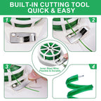 2 Pack Twist Ties, 525 Feet Rustproof Flexible Garden Plant Tie with Cutter