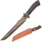 SV Handmade cast Manganese Steel Chopping Blade Sword, Full Tang, Outdoor, Hunting, Camping, Hiking, Survival, with Protective Cover, Multiple Styles to Choose from
