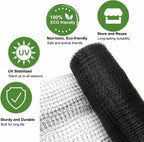 KLEWEE Bird Netting, 13 x 50 FT Heavy Duty Garden Netting for Protect Fruit Trees, Plants and Vegetables from Birds, Deer, Squirrels and Other Animals