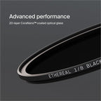 Urth 67mm Magnetic Ethereal Black Mist ⅛ Diffusion Lens Filter (Plus+) - Cinematic Effect, 20-Layer Nano-Coated Light Dispersing Particles