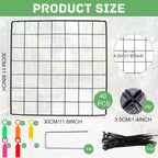 Generic 4 Set Wire Plant Covers Plant Protectors from Animals,20 Pcs 12""X12"" Chicken Garden Cloches for Plants Metal Meshes for Protect Plants Vegetables,Keeping Bunny Animals Out, Black