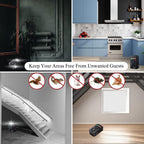 Rodent Repellent Battery Operated Ultrasonic Mouse Repeller for Car Engines Squirrel Pest Repeller Under Hood Mice Deterrent for House Garage Attic Indoor 2 Pack